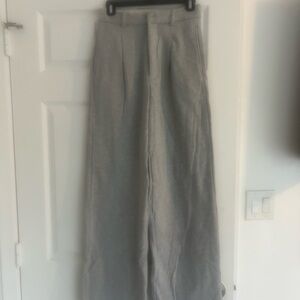 Helsa Gray Wide-Leg Trousers